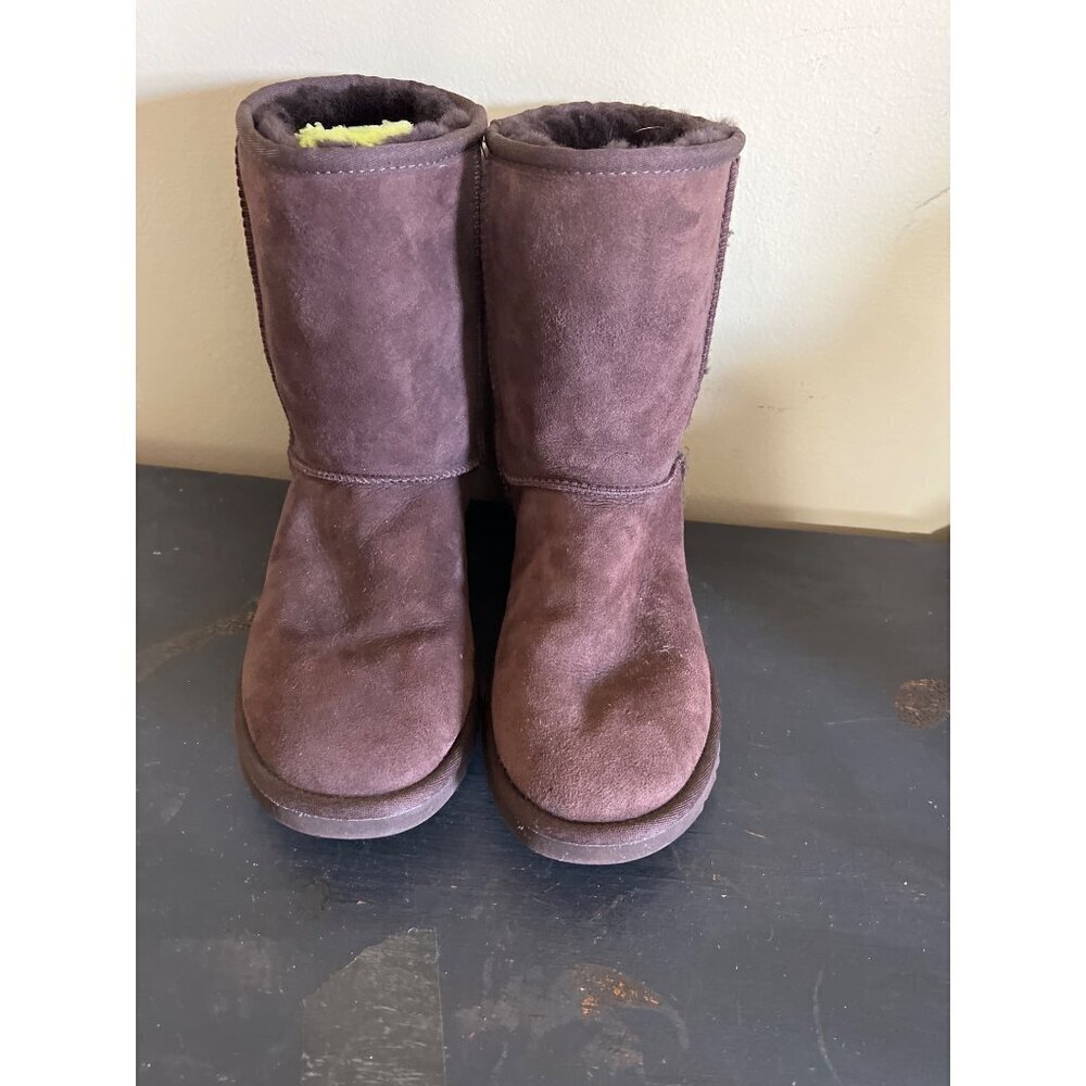 UGG Chocolate Suede Winter Boots - Picture 2 of 6